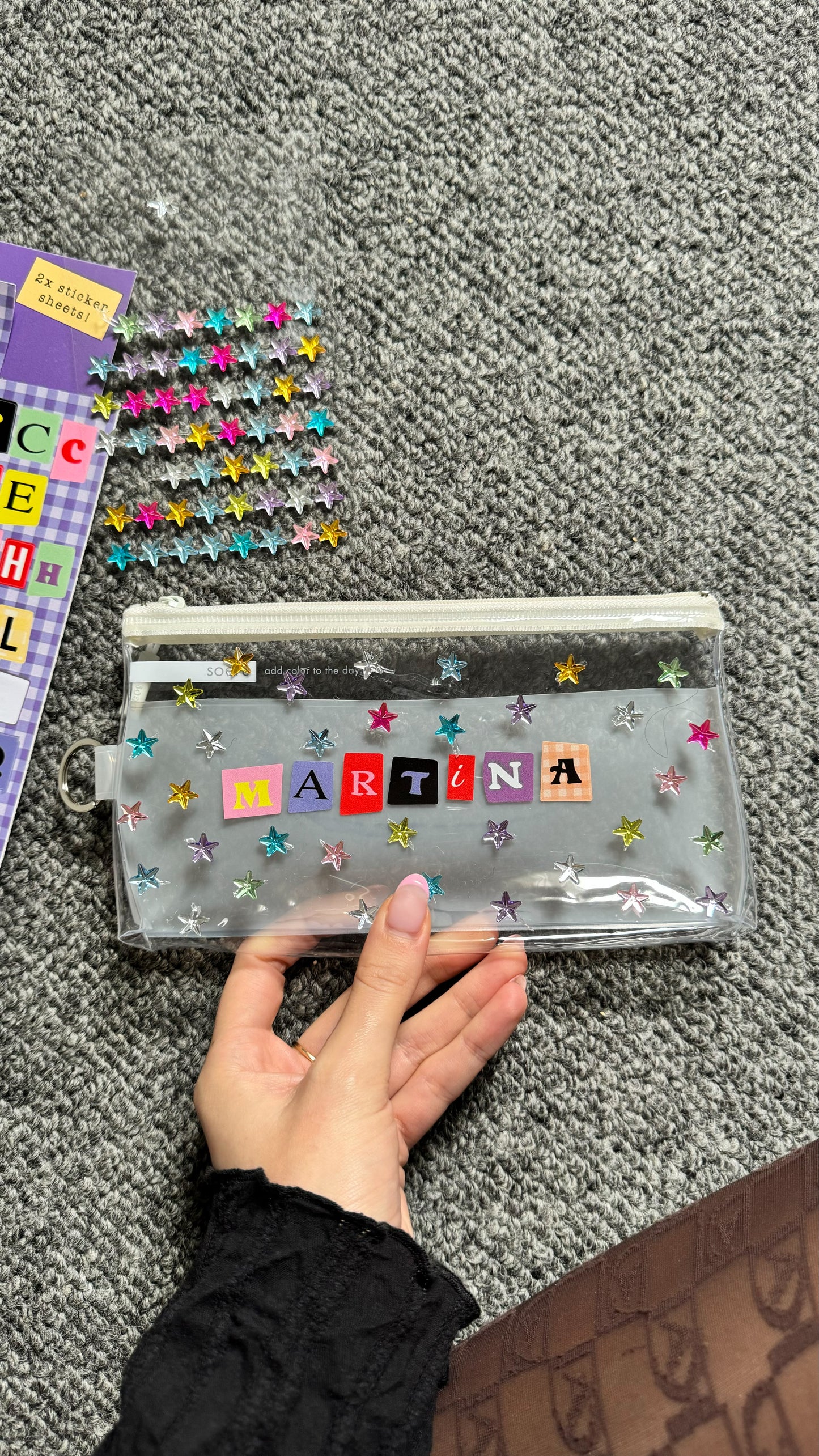 Jumbo Letter Stickers! (2 sheets)