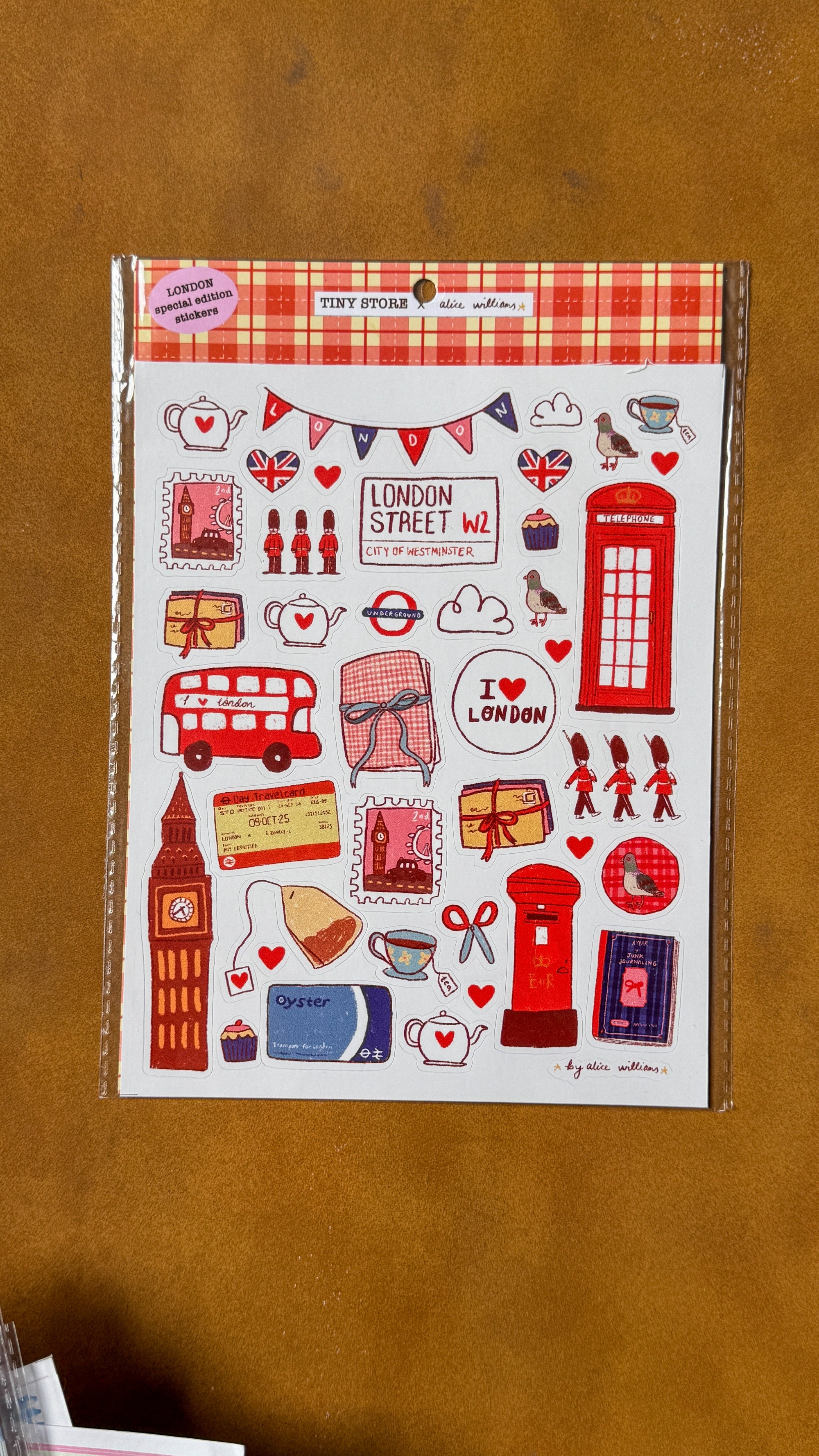 Special Edition London Stickers (illustrated by Alice Williams)