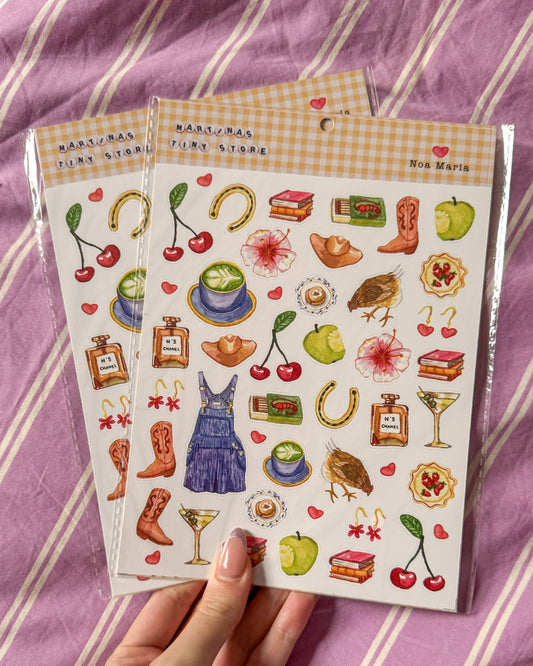 (JUST RELEASED) Noa Maria x Martina's Tiny Store stickersheet