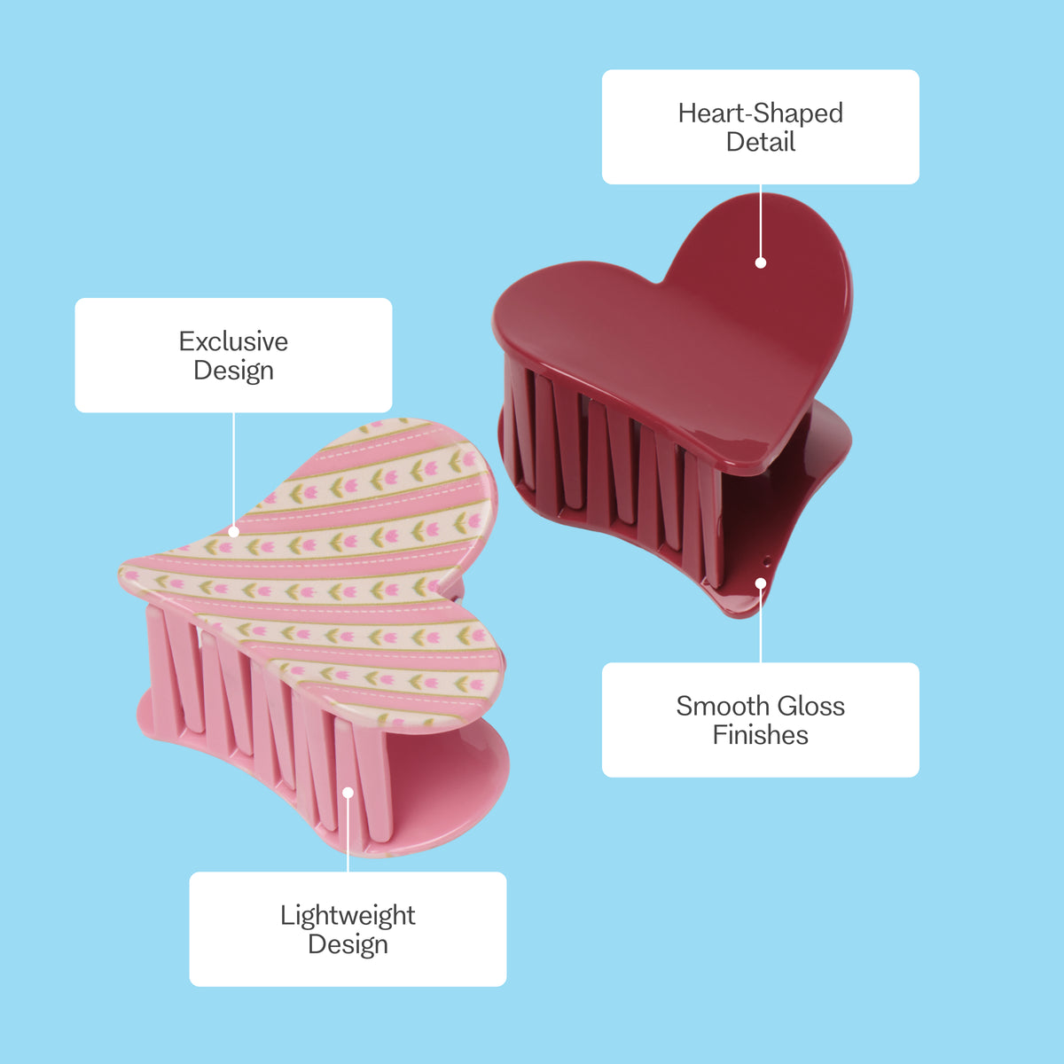 With Love Hair Clips