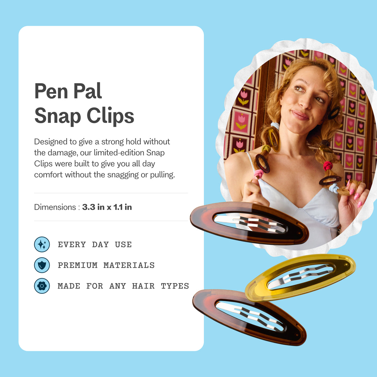 Pen Pal Barrettes