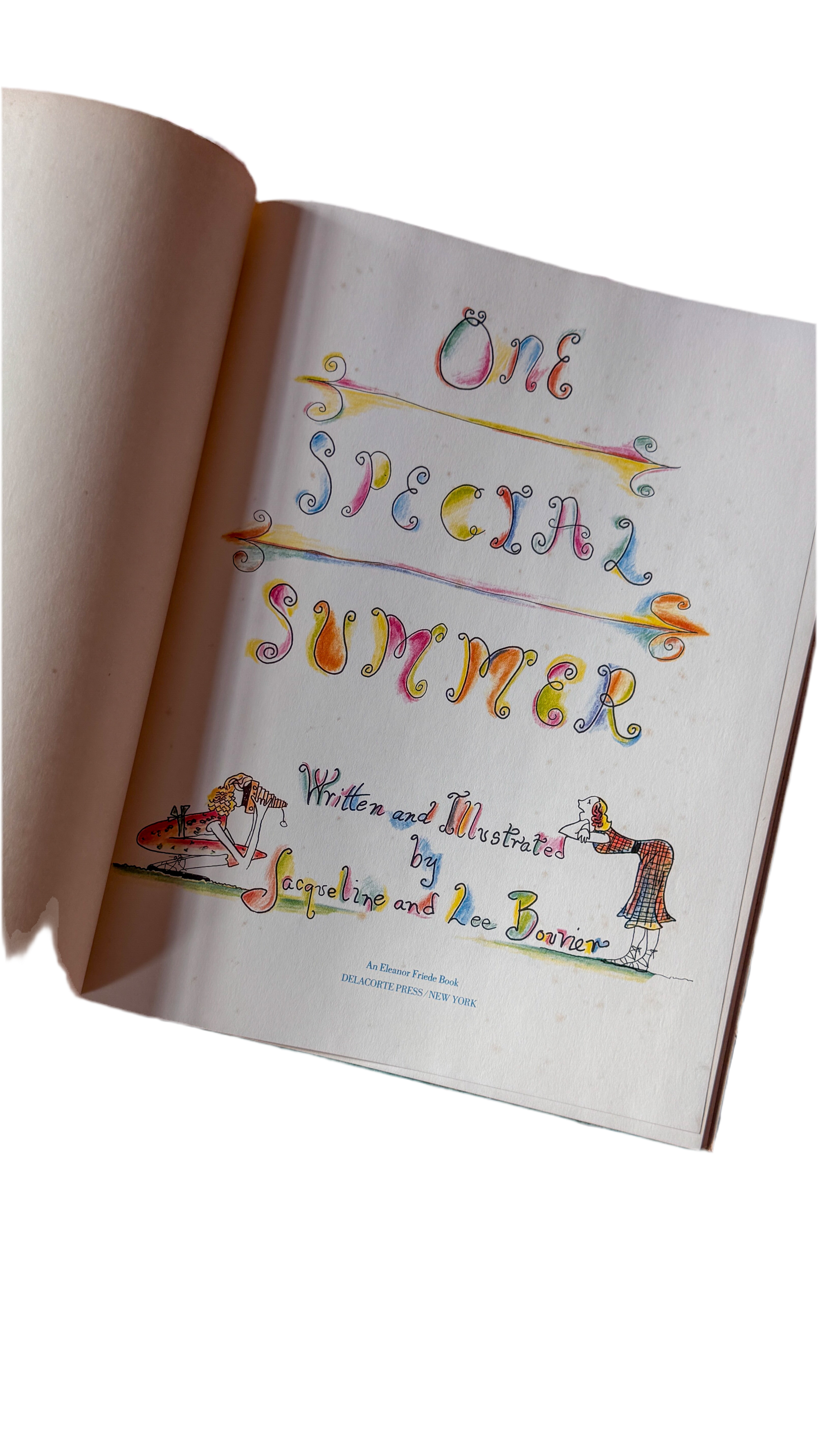 (RARE/VINTAGE) ONE SPECIAL SUMMER - Jacqueline and Lee Bouvier 1974 HC 1st Edition