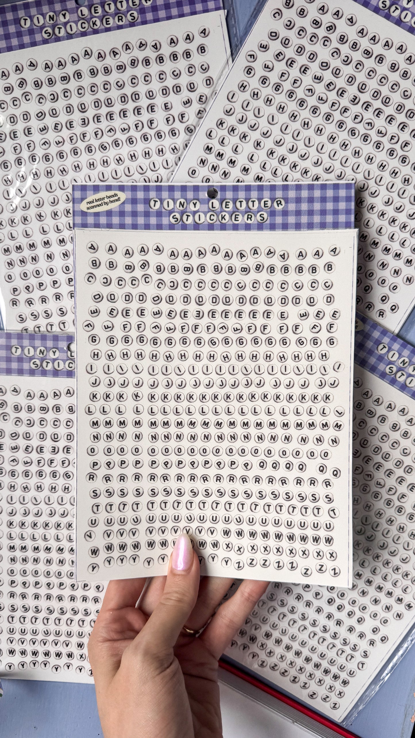 (JUST RELEASED) Bead Letter Stickers! (2 sheets)