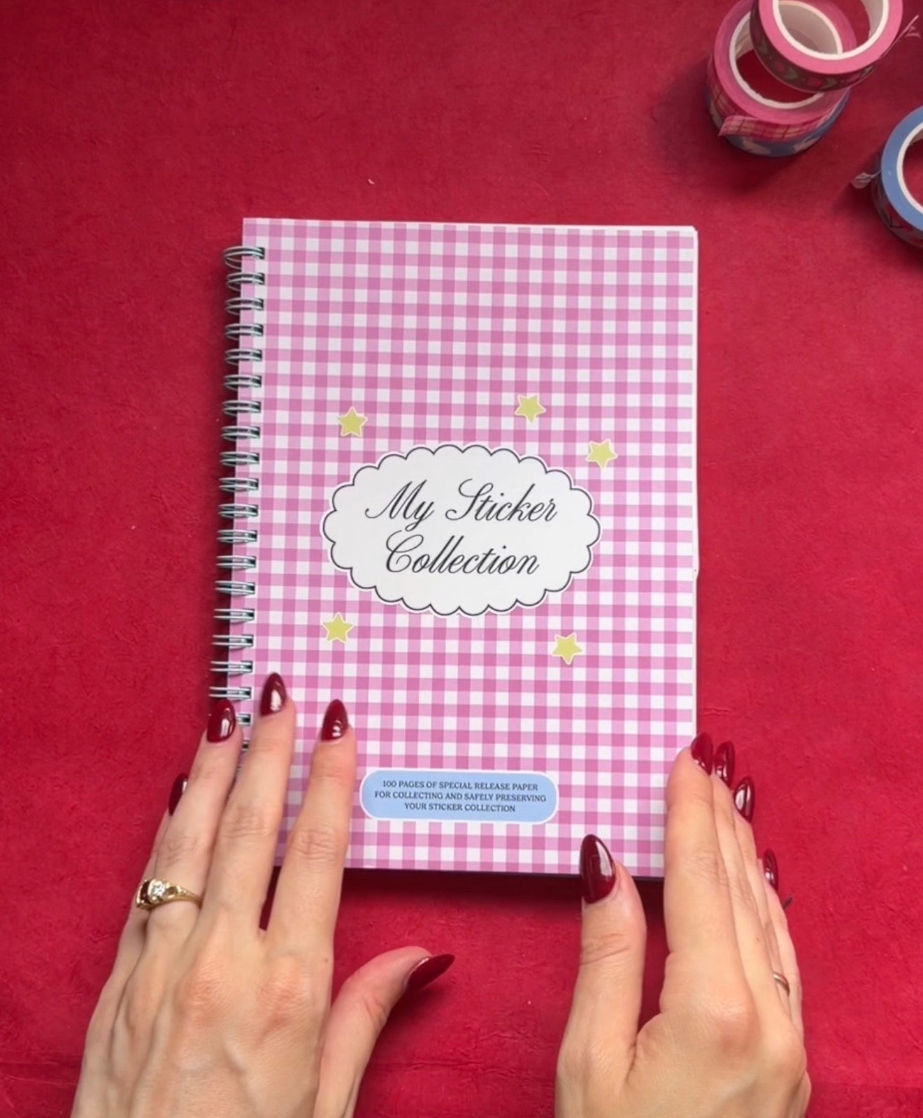 NEW: Sticker Collection Album- Reusable Release Book