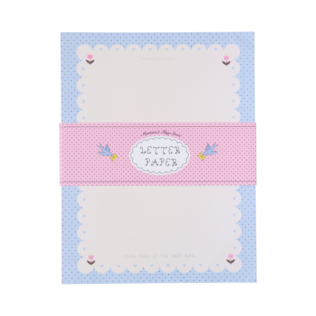 Letter Writing Pad- Blue