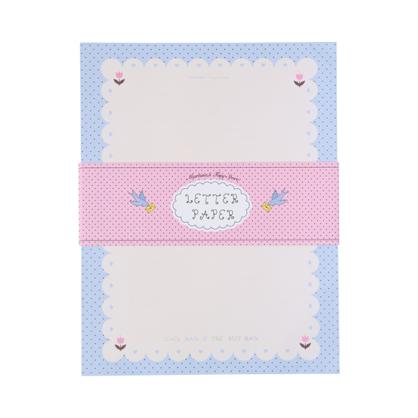 Letter Writing Pad- Blue