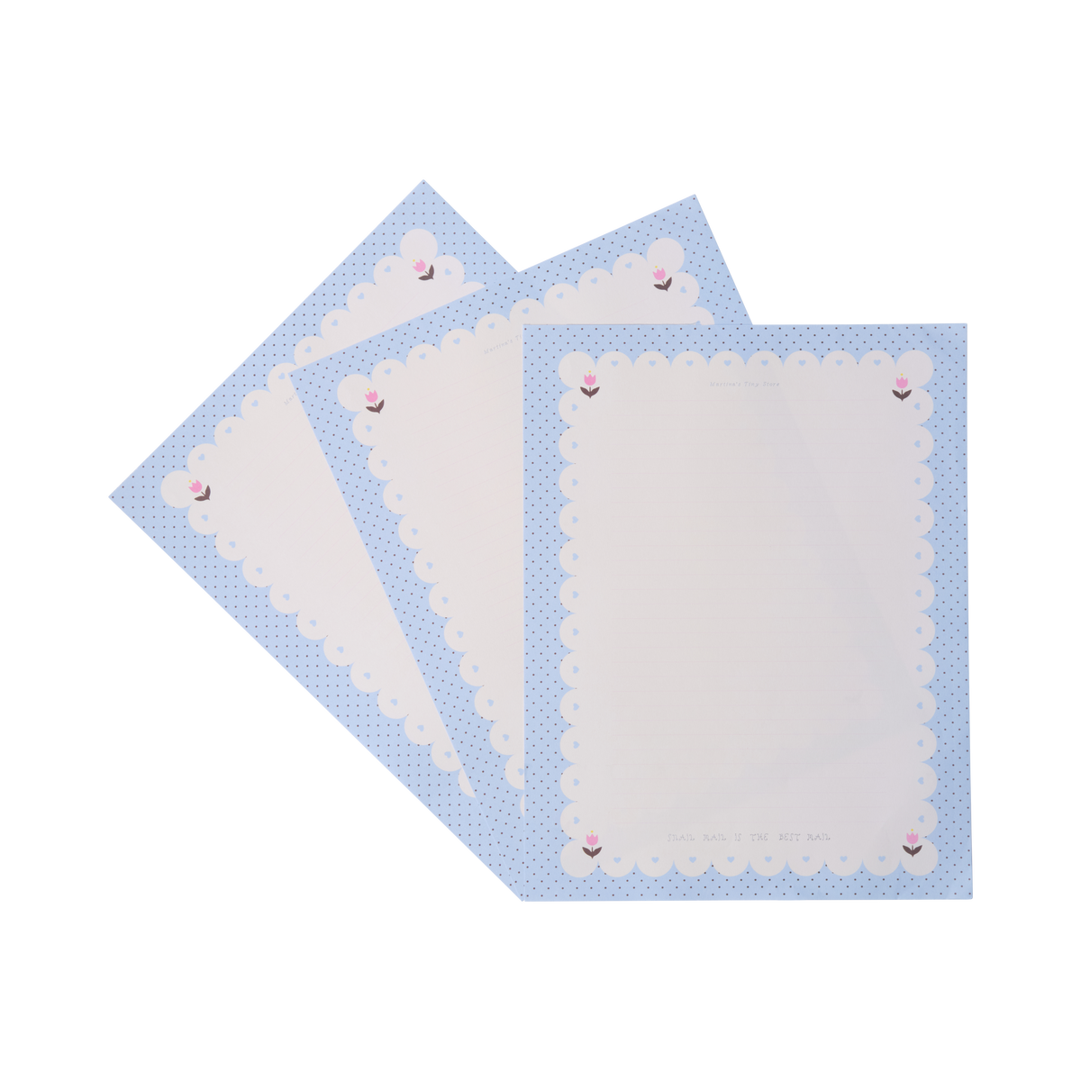 Letter Writing Pad- Blue