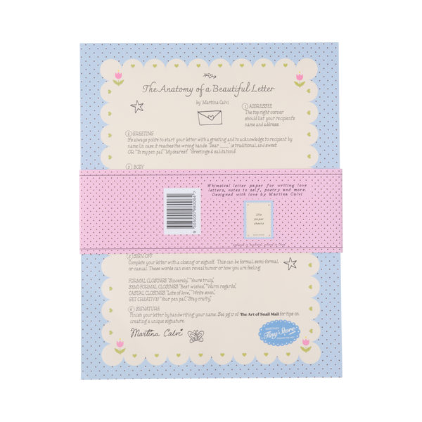 Letter Writing Pad- Blue
