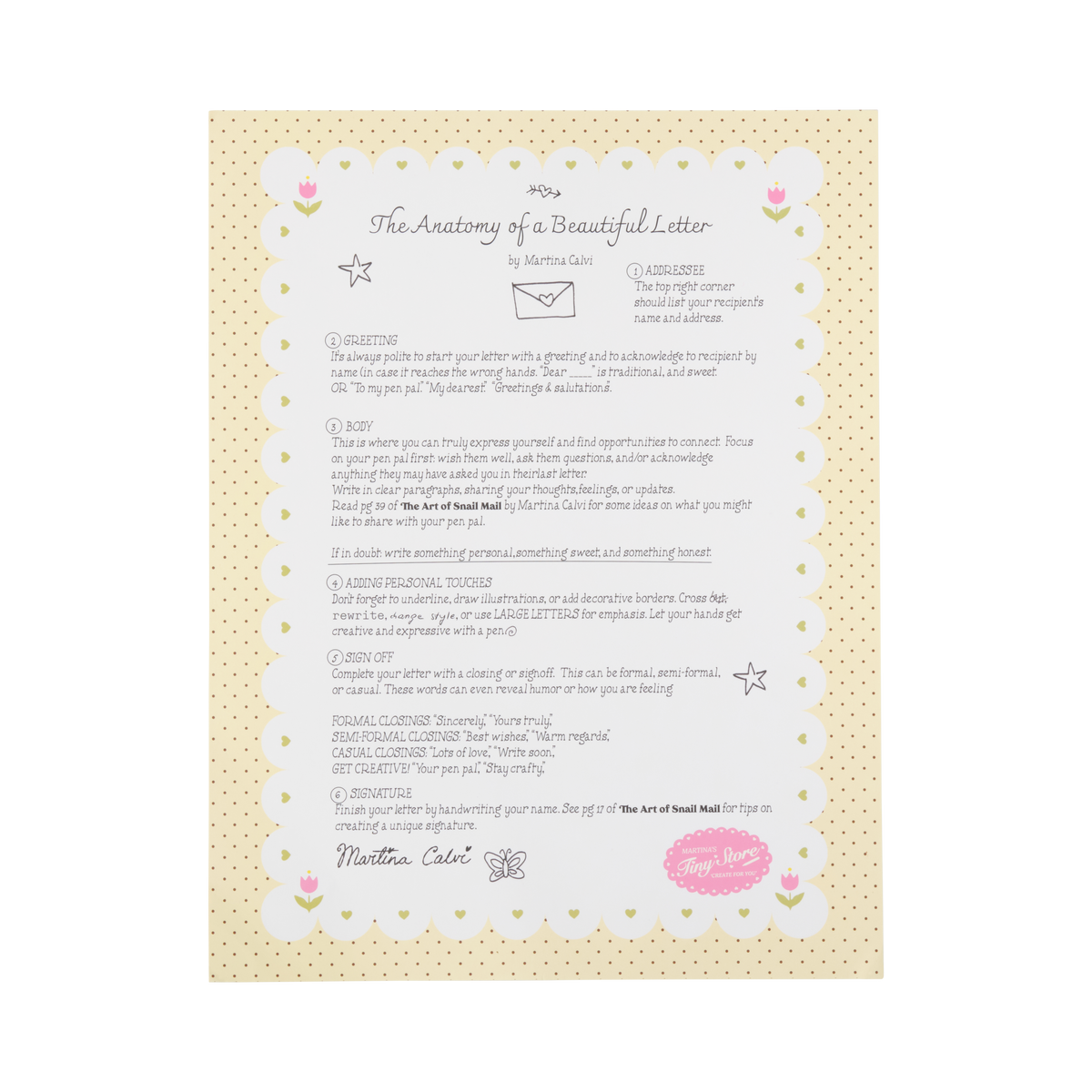Letter Writing Pad- Whimsy