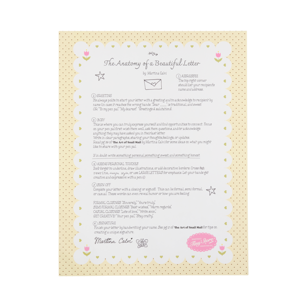 Letter Writing Pad- Whimsy