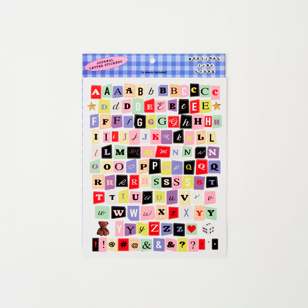 Autocollants de lettres ! (2 feuilles)