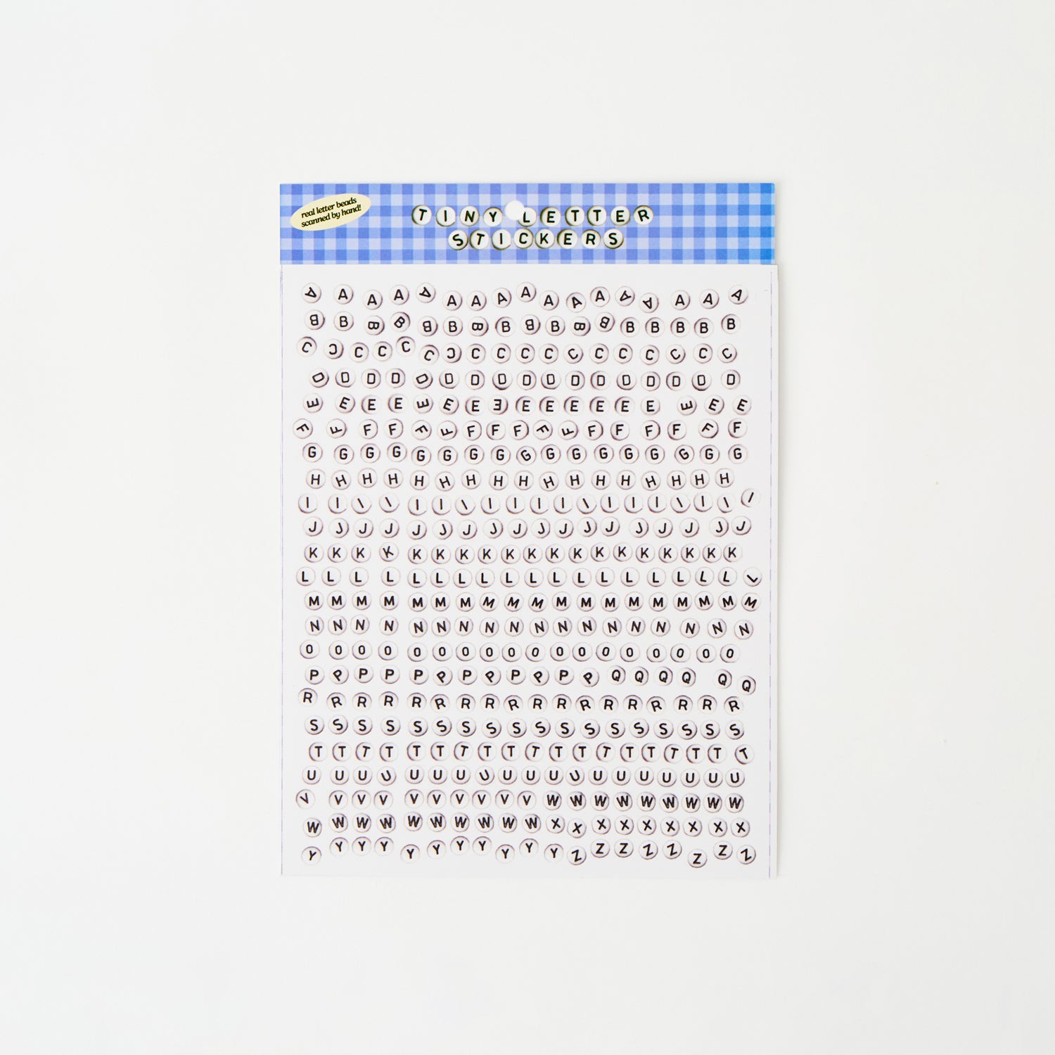 Bead Letter Stickers (2 sheets, over 800 stickers!)