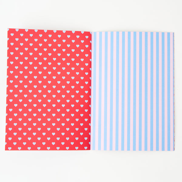 Martinas kleines Buch mit Scrapbooking-Papieren (Ausgabe 3: Punkte und Streifen!)