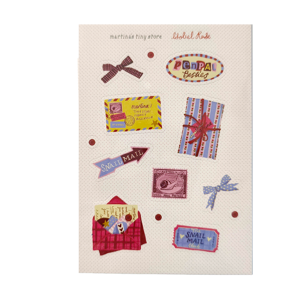 PREORDER: Penpal stickers hand drawn by Isobel Rose (pocket size!)