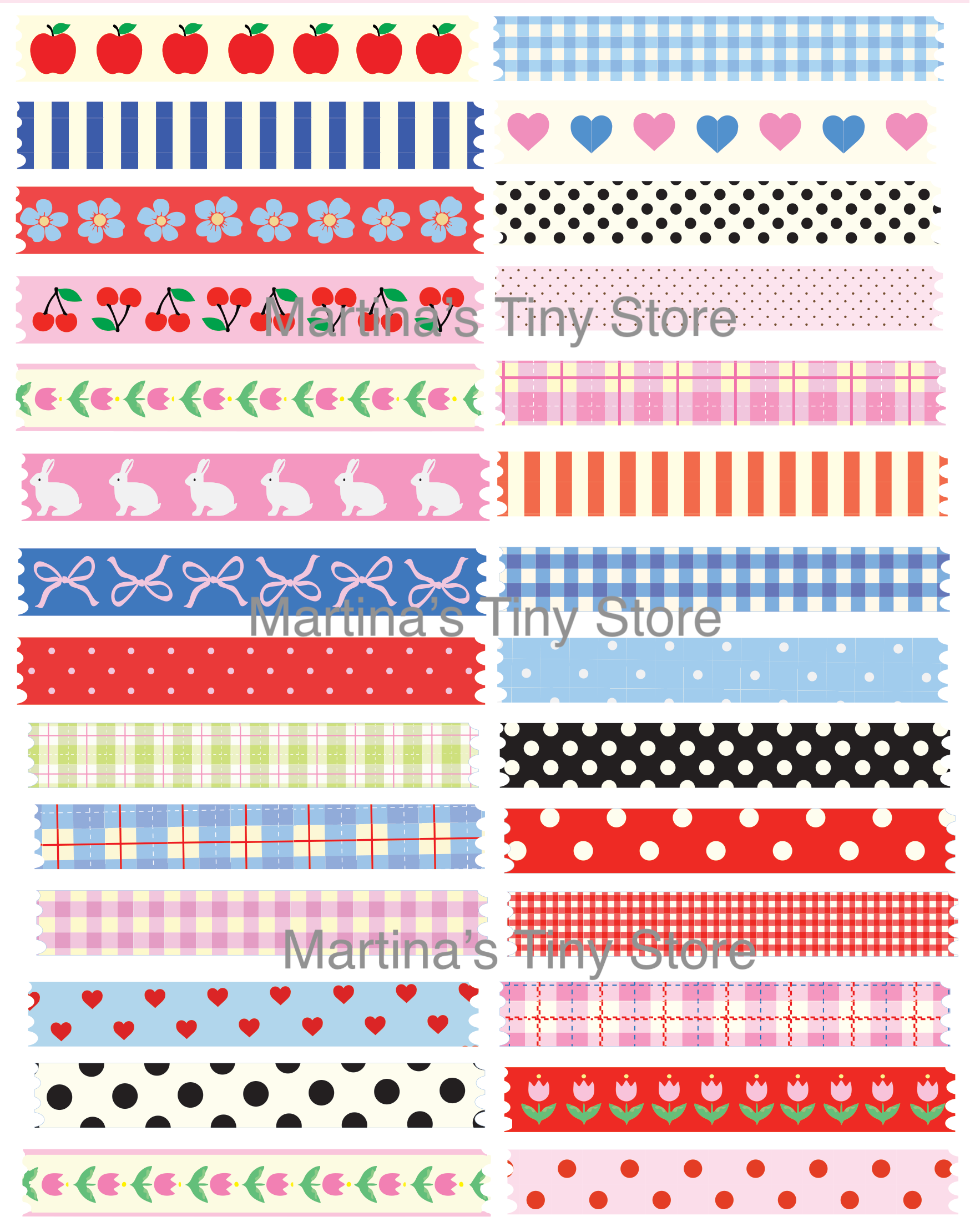 (Version à imprimer à la maison) Papiers de scrapbooking à motifs - Édition 3 - Pois et rayures