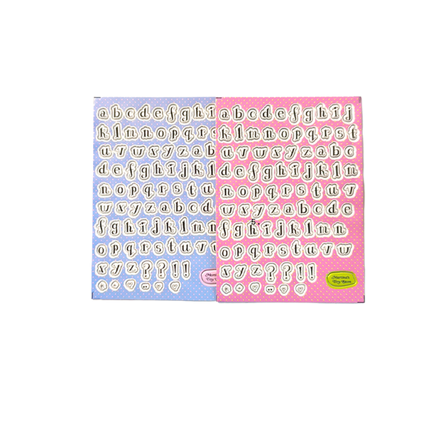 PREORDER: 3D Whimsical Letter Stickers (2 sheets, pocket size)