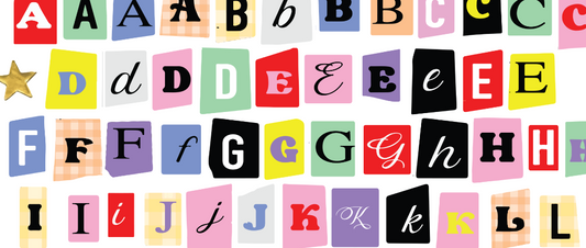 Print at Home Letter Stickers- Digital File Only