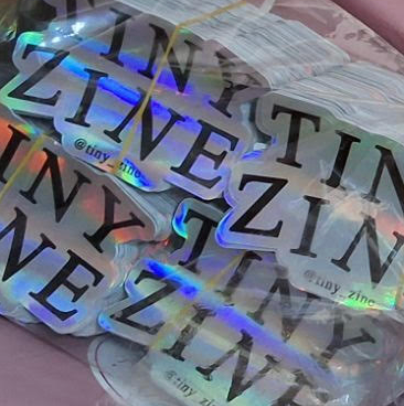 TINYZINE logo sticker