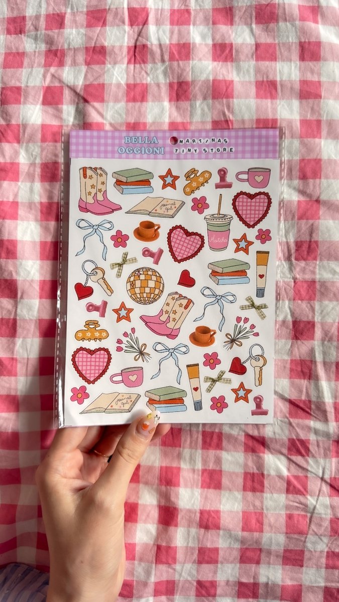 BELLA OGGIONI 'Journal Girl' stickersheet - TINYSTORETINYSTORETangible