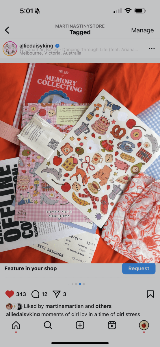 Illustrated Large Scrapbooking Stickersheet - TINYSTORETINYSTORETangible