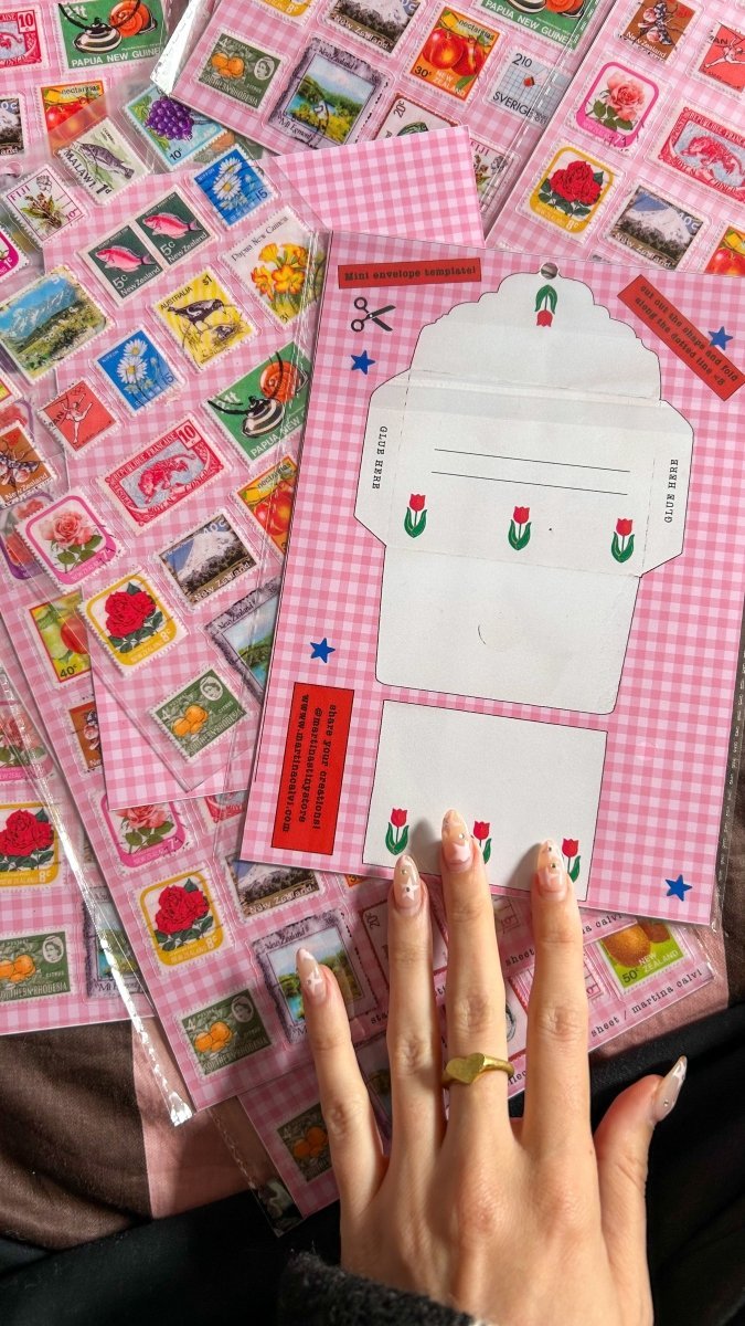 *just restocked* Stamp Stickers *Premium Transparent* - Martina's Tiny StoreMartina's Tiny Store