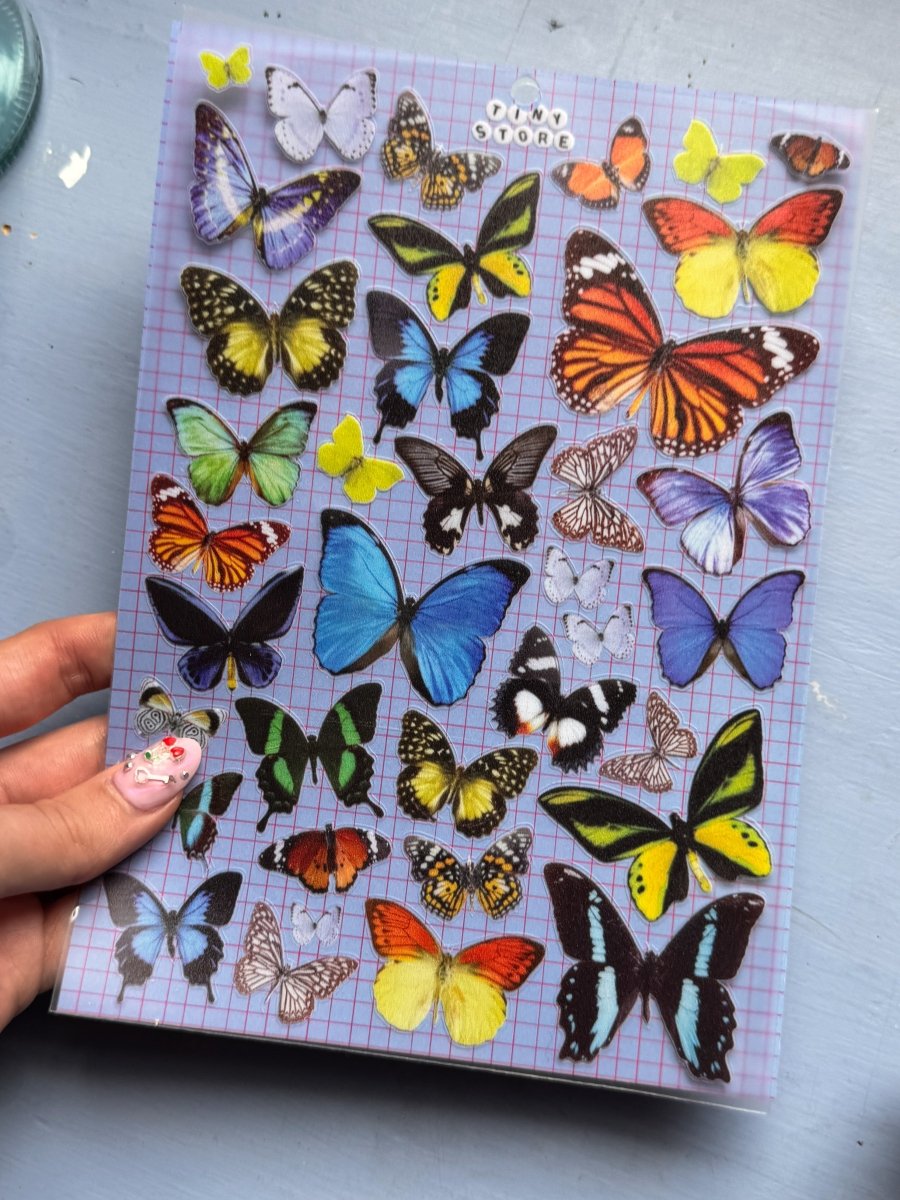 (NEW) Butterfly *Premium Transparent* Stickers - TINYSTORETINYSTORETangible