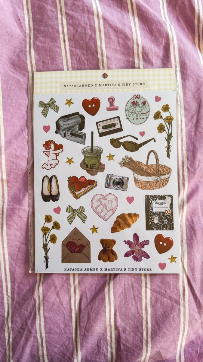 *NEW* EXCLUSIVE COLLAB: Natasha Ahmed x Martina's Tiny Store GIRLHOOD stickersheet - Martina's Tiny StoreMartina's Tiny Store