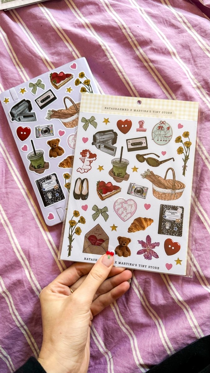 *NEW* EXCLUSIVE COLLAB: Natasha Ahmed x Martina's Tiny Store GIRLHOOD stickersheet - Martina's Tiny StoreMartina's Tiny Store