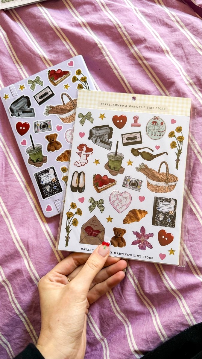 *NEW* EXCLUSIVE COLLAB: Natasha Ahmed x Martina's Tiny Store GIRLHOOD stickersheet - Martina's Tiny StoreMartina's Tiny Store
