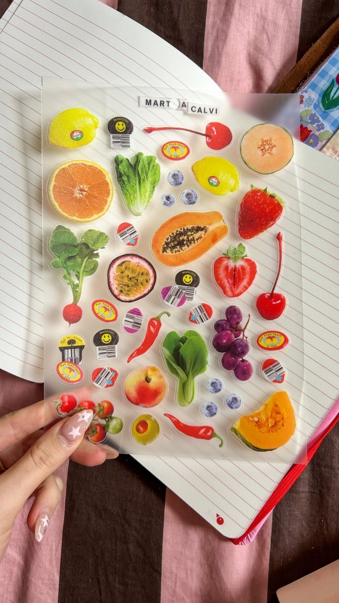 NEW: FRUITSHOP *Premium Transparent* Stickersheet - Martina's Tiny StoreMartina's Tiny Store