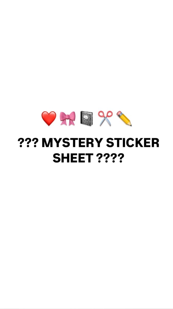 👀👀👀NEW Mystery Sticker Sheet 👀 👀 👀 👀 👀 - TINYSTORETINYSTORE