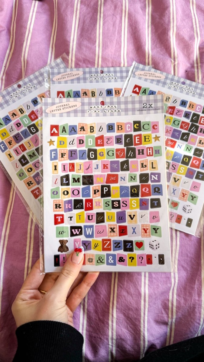 *OOPSY* LETTER STICKERS (1 sheet) - Martina's Tiny StoreMartina's Tiny Store