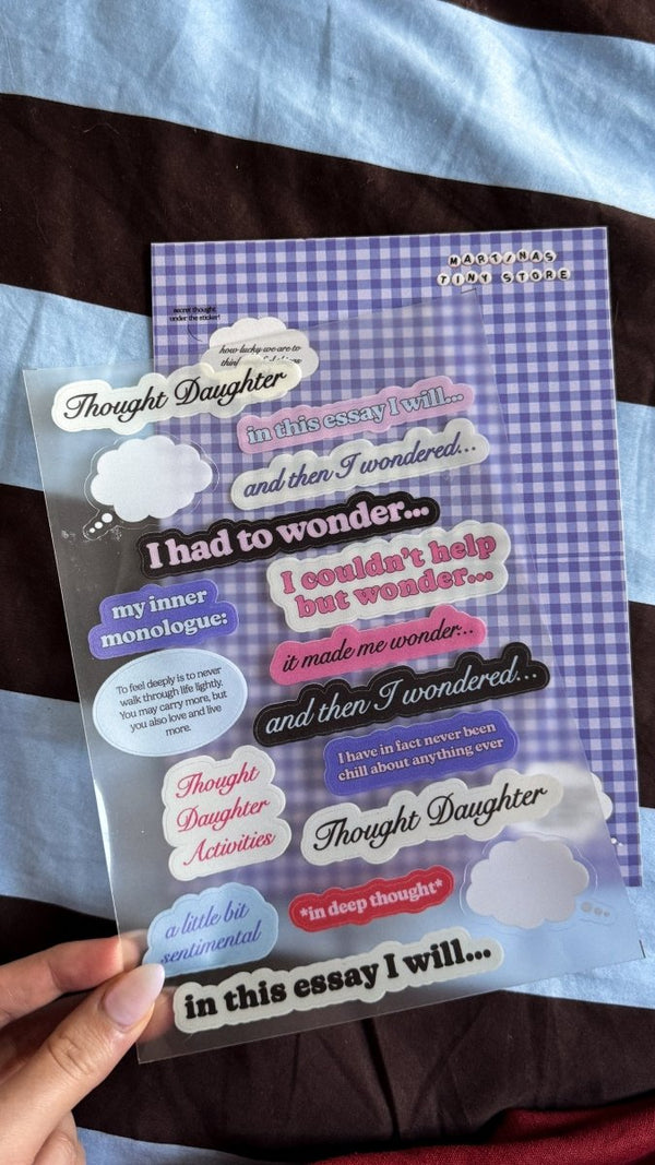 Thought Daughter Stickersheet (Limited Edition!) - TINYSTORETINYSTORETangible