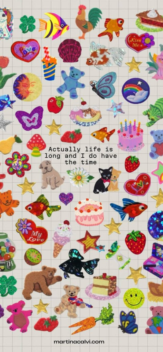 Wallpaper Download - Actually Life is Long - Martina's Tiny StoreMartina's Tiny Store