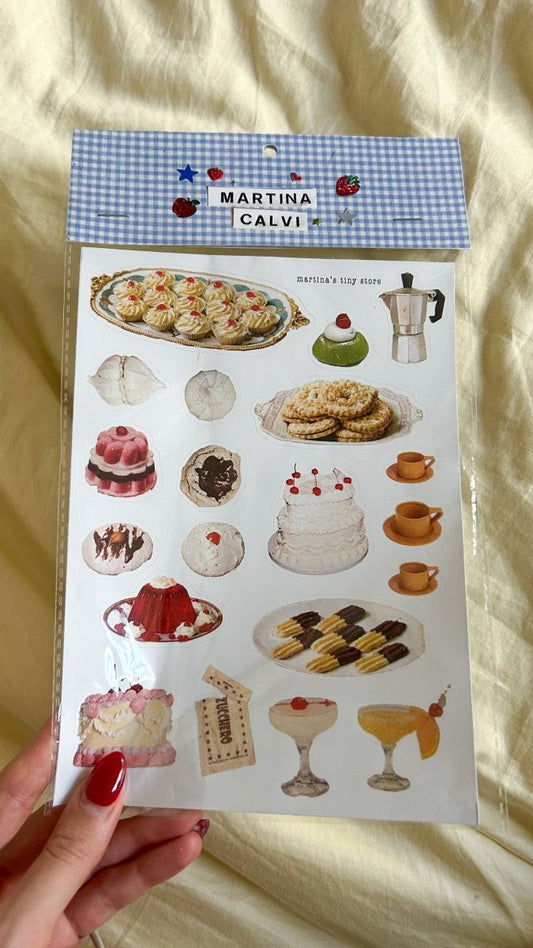 Cassata Mini Stickersheet x Casa Dolce Desserts - Martina's Tiny StoreMartina's Tiny Store